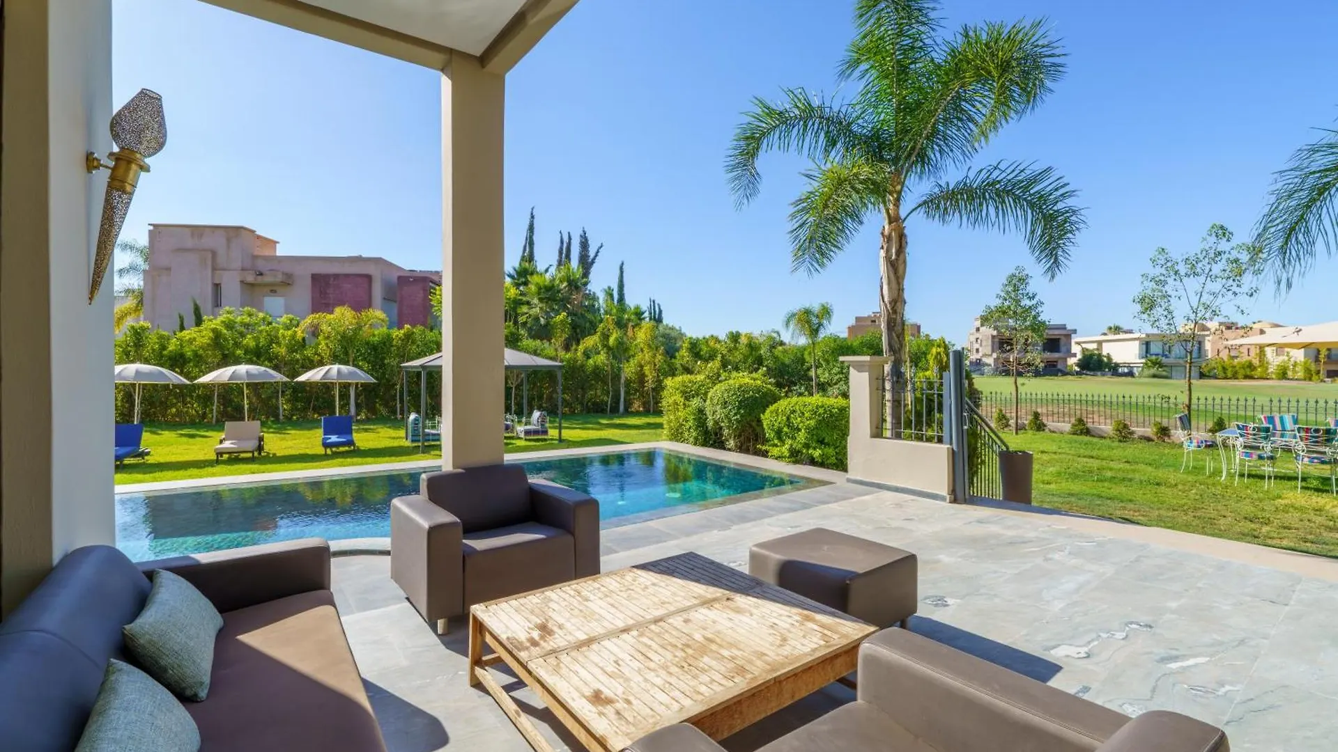Villa Naciri En Plein Golf Avec Vue Sur Atlas Marrakesh Morocco