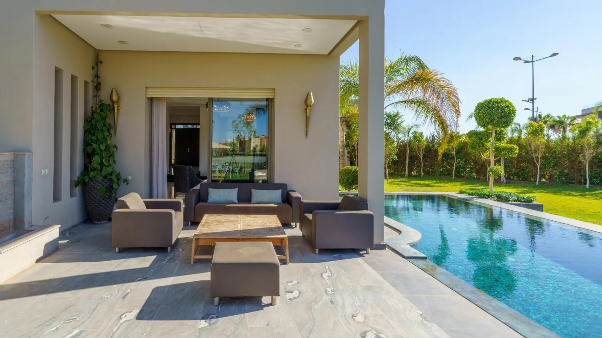 Villa Naciri En Plein Golf Avec Vue Sur Atlas Marrakesh